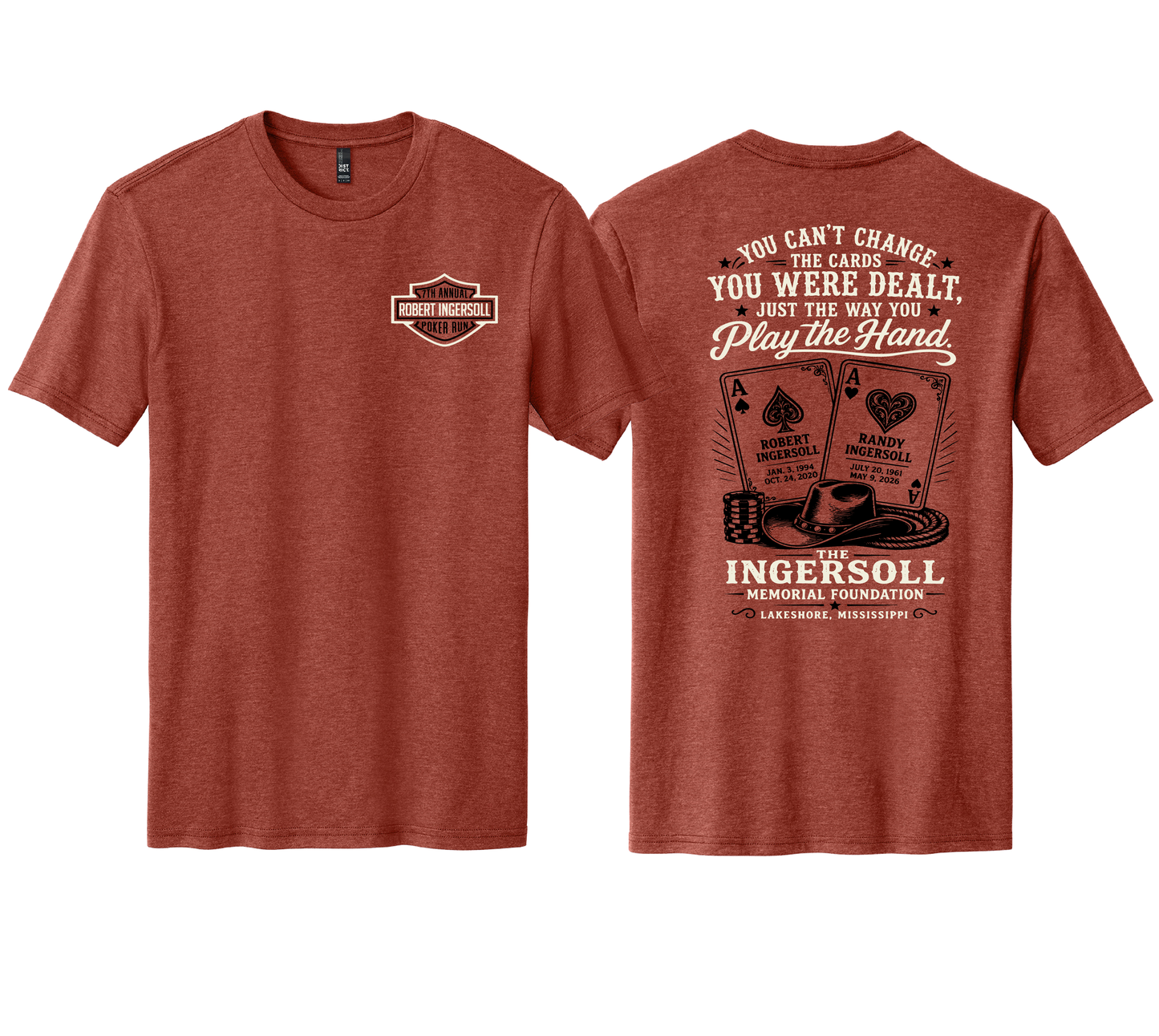 2026 7th Annual Poker Run Shirt SHORT SLEEVE